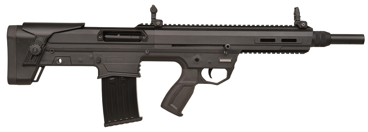 Gforce Arms GFBP12NS GFBP  12 Gauge Semi-Auto 3″ 5+1 18.50″ Black Black Picatinny Rail Aluminum Receiver, Black Bullpup w/Pistol Grip, Aluminum Stock, Black Rubber Grip