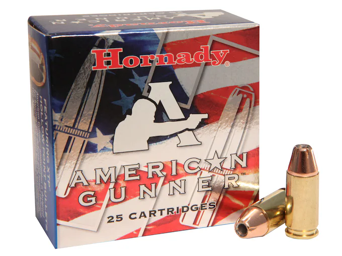 Hornady American Gunner 9mm Luger +P Ammo 124 Grain Hornady XTP Jacketed Hollow Point  500 rounds – Best Price