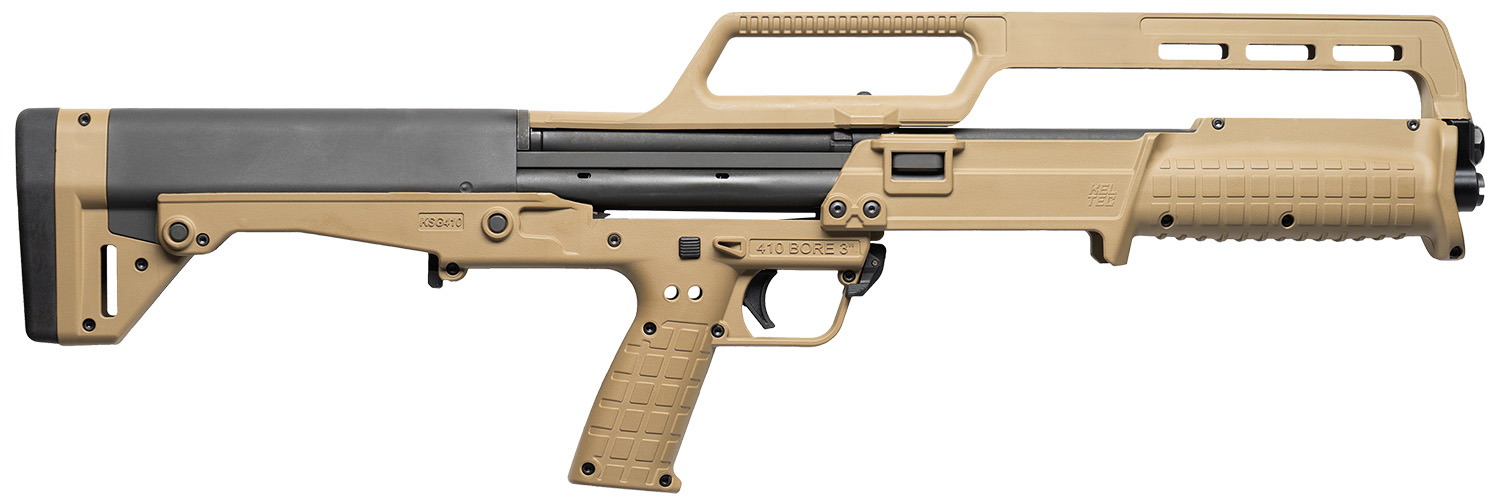 Keltec KSG 410 Tan Pump Shotgun, .410, 18.5 in
